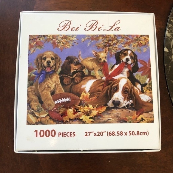 CUTE DOGS 1000 piece puzzle used‎ and complete - Picture 3 of 5